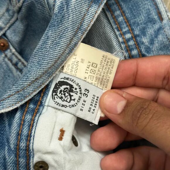 Vintage Diesel Cochise Western Wear Denim Jeans Size 33x32 - Picture 7 of 7